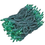 ERŐS KARÁCSONYFA LÁMPÁK 100 IZZÓ ZÖLD