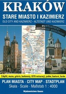 Kraków. Stare miasto i Kazimierz. Plan miasta