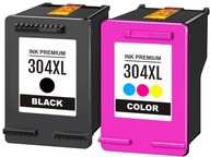 2× Atrament 4INK HP-304CMYK-WB pre HP čierna (black), trojfarebná