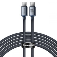 Kabel USB-C / USB-C, Baseus Crystal, 5A 100W, 2m