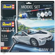 Zestaw: BMW i8 + farby, klej, pędzelek - REVELL