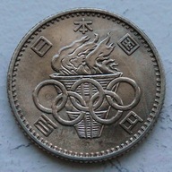 JAPONIA - 100 jenów 1964 r. Letnie Igrzyska Olimpijskie Tokio - srebro Ag
