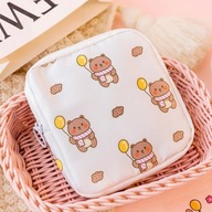 Cosmetic Makeup Tampon Bear Napkin Pouch Storage Bag Coin Purse Sanitary Pa