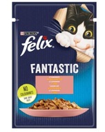 PURINA Felix Fantastic: łosoś - mokra karma 85g