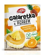 GALARETKA z AGAREM ananas-pomarańcza b/g 45g Celik