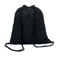Bavlnené vrecko Školský batoh čierny Eko