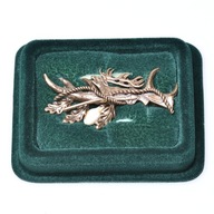 Poľovnícky odznak ručne skladací Býk bronzový - Makama