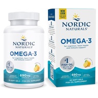 NORDIC NATURALS Omega-3 60caps EPA DHA KYSELINY