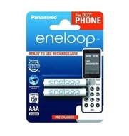 Akumulatorki Panasonic Eneloop DECT Paluszki R03 AAA 2 szt.