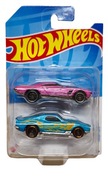 HOT WHEELS 2 SAMOCHODZIKI RESORAKI 2PACK Różowy Niebieski Wyścigowe Sport