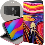 ETUI Z KLAPKĄ DO MOTOROLA MOTO G71 5G WZORY KRZYK MUNCH EDVARD SCREAM CASE