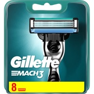 8x GILLETTE MACH3 WKŁADY OSTRZA NOŻE NOWE ORYGINALNE