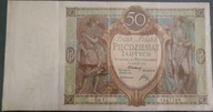 Banknot 50 zł stan średnio-dobry seria EC. z 1929