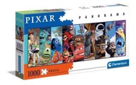 Puzzle 1000 El. Panorama Disney Pixar Postavičky z karikatúr 12+ Clementoni