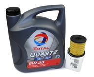 Motorový olej TotalEnergies Quartz Ineo ECS 5 l 5W-30 + Peugeot OE 9818914980 olejový filter