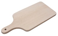 Deska do krojenia drewniana bukowa kuchenna z rączką lite drewno 36x16 cm