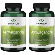 2x SWANSON Ashwagandha 450 mg 100 kaps.
