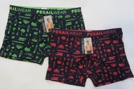 2 PÁRY PÁNSKÉ BOXERKY BAVLNA SLIPY XXL 98-102 cm