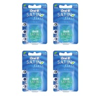 4 x ORAL B NIĆ DENTYSTYCZNA SATIN FLOSS MINT 25m