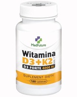 Vitamín D3+K2 Forte 120 tabliet 4000 j.m. D3+100 µg K2 MK-7