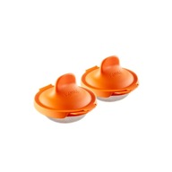 Formičky na vajíčka v tričkách 2 ks oranžové / Lekue