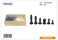 Nagy sakk játék fa dobozban