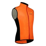 Odblaskowy, wiatroszczelny płaszcz rowerowy unisex, pomarańczowy, XXL pomarańczowy