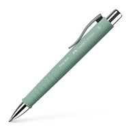 Guľôčkové pero "Poly Ball", mentolová, 0,5 mm, stláčací mechanizmus, FABER-