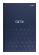 Brulion A4 96 kartek w kratkę 70g/m2 z marginesem Colors niebieski Top2000