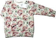 GAMEX Bluza DZIEWCZĘCA bawełniana PEONIE KWIATY Polska bawełna! R.92