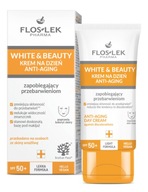 FlosLek WHITE & BEAUTY krem przeciw przebarwieniom anti-aging SPF 50+ 50ml