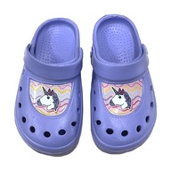 BUTY OGRODOWE basen klapki FIOLET UNICORN *32/33