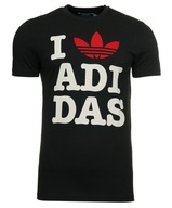 Adidas Originals czarna koszulka t-shirt I Love Adidas S