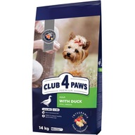 CLUB 4 PAWS Premium pre dospelých psov malých plemien s kačacim mäsom 14 kg
