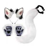 Fox Ears Tail Cosplay Rekvizity na Halloween Fancy