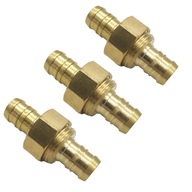 3x Garden Hose Adapter Connections 5/8 Brass