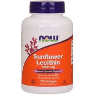 NOW Sunflower Lecithin 1200mg 100caps SLNEČNICOVÁ LECITINKA BEZ GMO