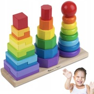 MELISSA N DOUG GEOMETRICKÁ SKLADAČKA 3 VEŽE 18m+