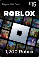 1200 RS Robux Roblox 15$ kod karta podarunkowa