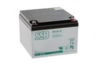 Akumulator SSB Battery 12V 26Ah SBL26-12i - kasa, UPS, zabawki, itp.
