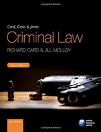 Card, Cross & Jones Criminal Law Card