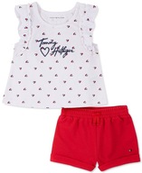 Tommy Hilfiger dievčenské set oblečenie Ruffled červený 18 m