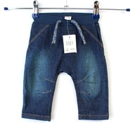 GEORGE Spodnie jeans na gumce NOWE r. 0-3 m 56-62 cm