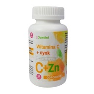 WITAMINA C + CYNK 60 TABLETEK - SANTINI