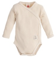 Body niemowlęce koperta bawełna prążek Makoma Harmony Natural Beige 68 cm