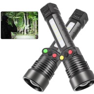 ERŐS AKKUMULÁTOROS ZSEBLÁMPA REFLEKTOR LED KERESŐ