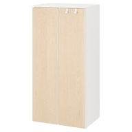 IKEA SMASTAD PLATSA Skriňa biela/breza 60x40x123cm