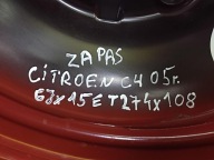 disk stalowa Citroen OE 6.0" x 15" 4x108