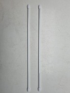 Mini záclonová tyč 50-80 cm biela