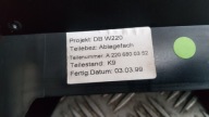 MERCEDES W220 DEKOR wood passenger compartment below RADIO